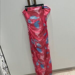 Pretty Garden brand Pink and Blue Patterned Dress